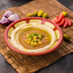 فول مخلوط بحمص
